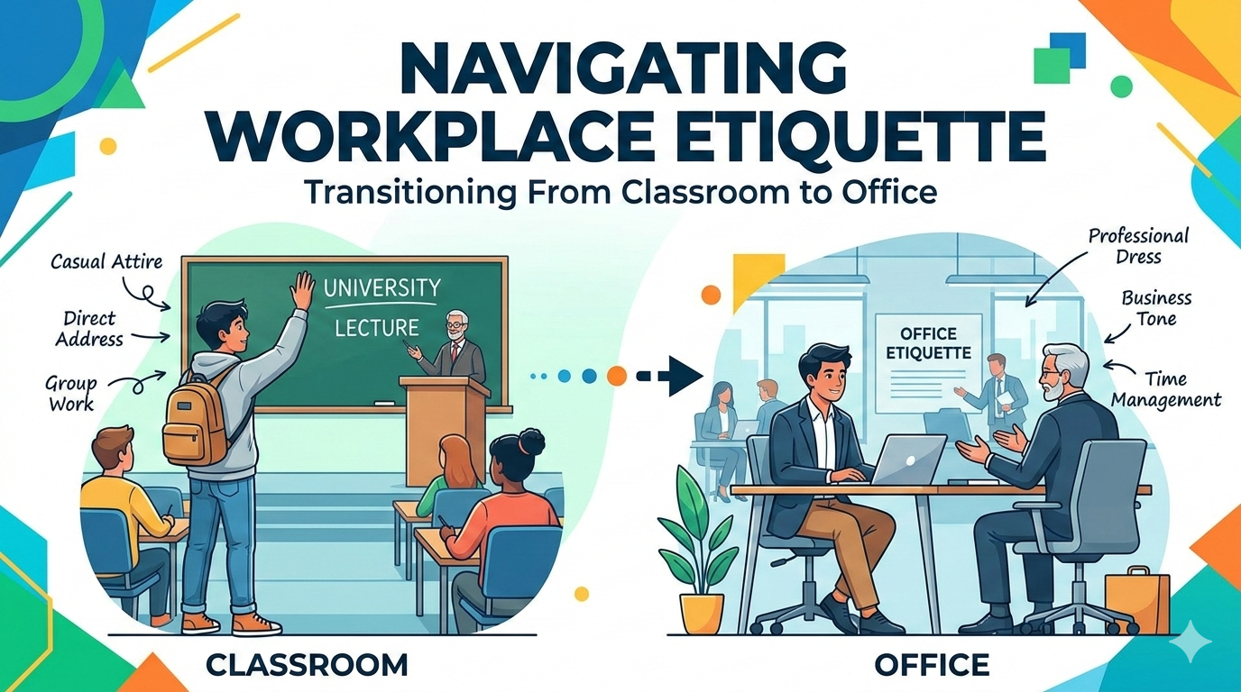 Navigating Workplace Etiquette: Transitioning from classroom to office