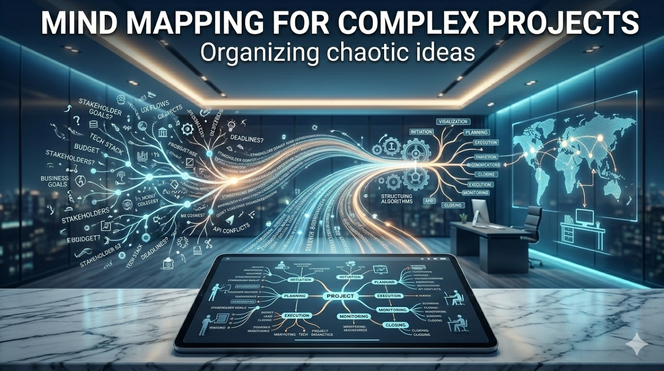 Mind Mapping for Complex Projects: Organizing chaotic ideas