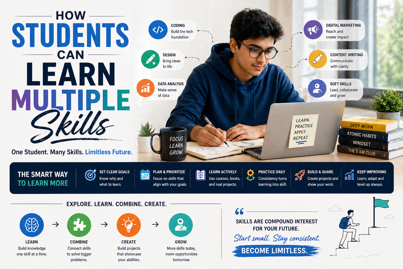 How Students Can Learn Multiple Skills