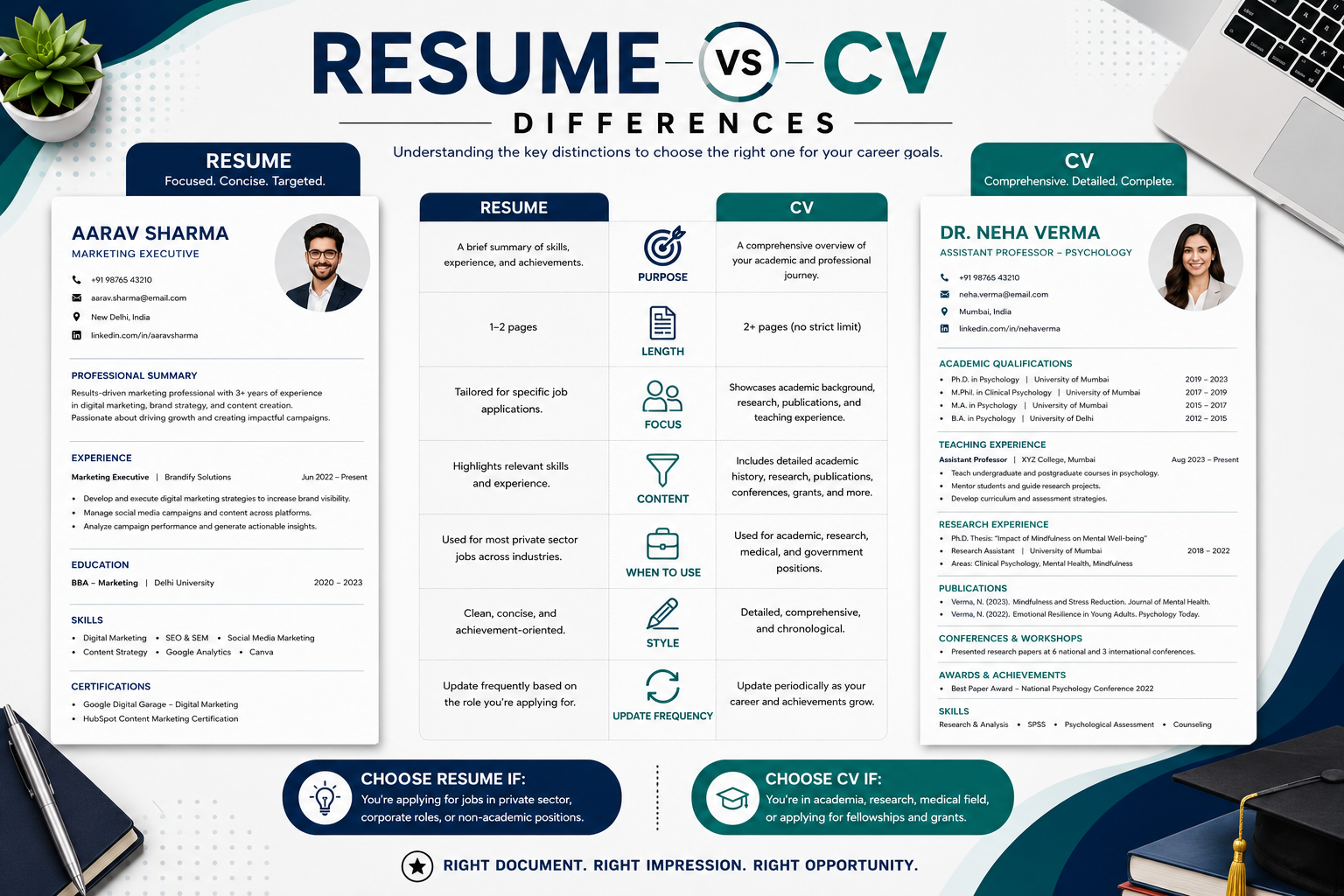 Resume vs CV Differences