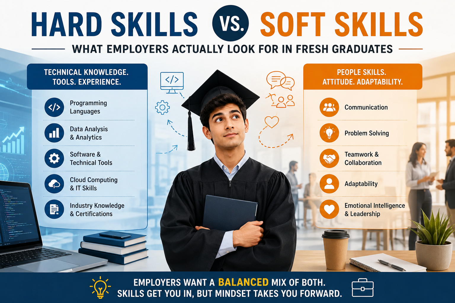 Hard Skills vs. Soft Skills: What Employers Actually Look for in Fresh Graduates