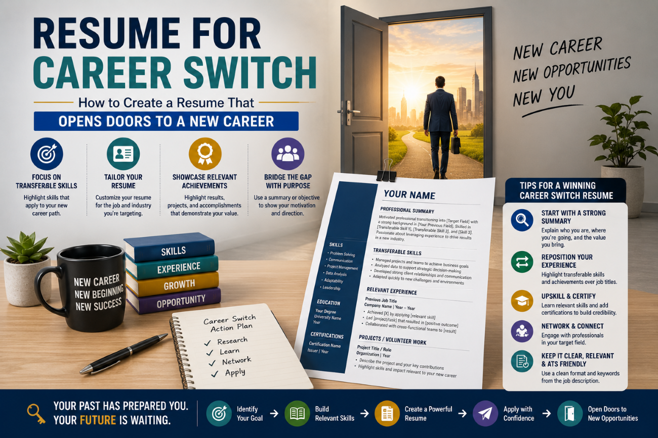 Resume for Career Switch: How to Create a Resume That Opens Doors to a New Career