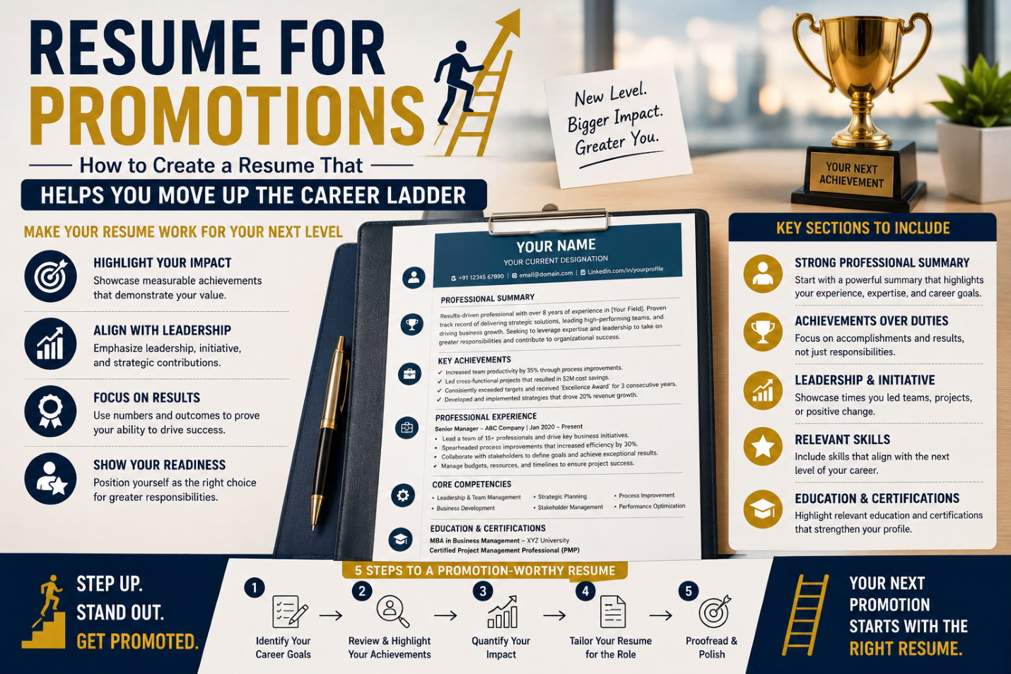 Resume for Promotions: How to Create a Resume That Helps You Move Up the Career Ladder